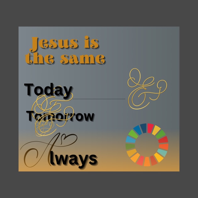 Jesus is the same , today ,tomorrow and always by gorgeous wall art