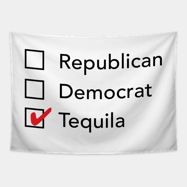 Republican Democrat Tequila Tapestry by zubiacreative