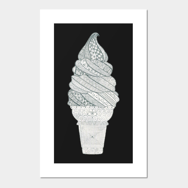Ice Cream In Wonderland Dessert Posters And Art Prints Teepublic