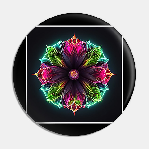 neon mandala flower Pin by ElArrogante