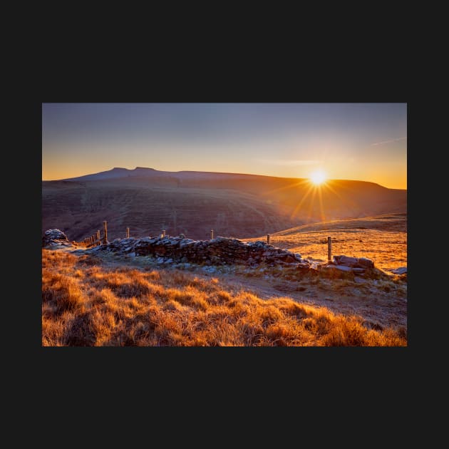 Pen y Fan and Corn Du from Craig Cerrig Gleisiad by dasantillo