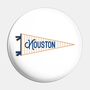 Houston Pinstripe Pennant Pin