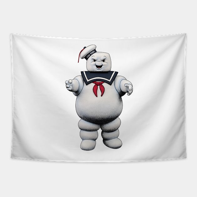 Stay Puft Tapestry by JCD666