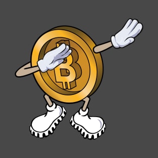 Bitcoin Dabbing, Funny BTC Character Dab T-Shirt