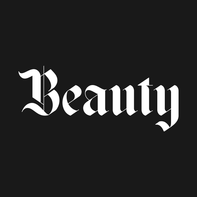 Beauty gothic typography by lkn