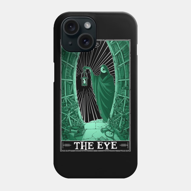 The Eye Tarotesque (dark) Phone Case by Rusty Quill