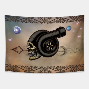 Awesome funny skull Tapestry