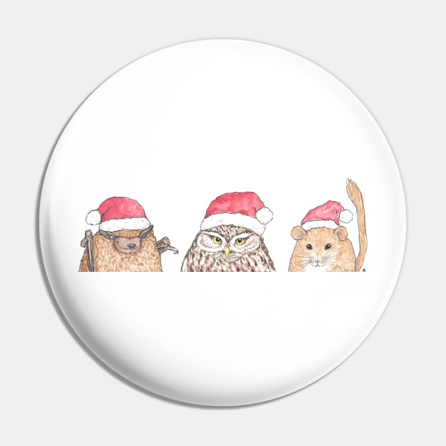 Christmas Animals Pin by LydiaWoods