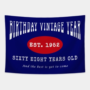 Birthday Vintage Year - Sixty Eight Years Old Tapestry