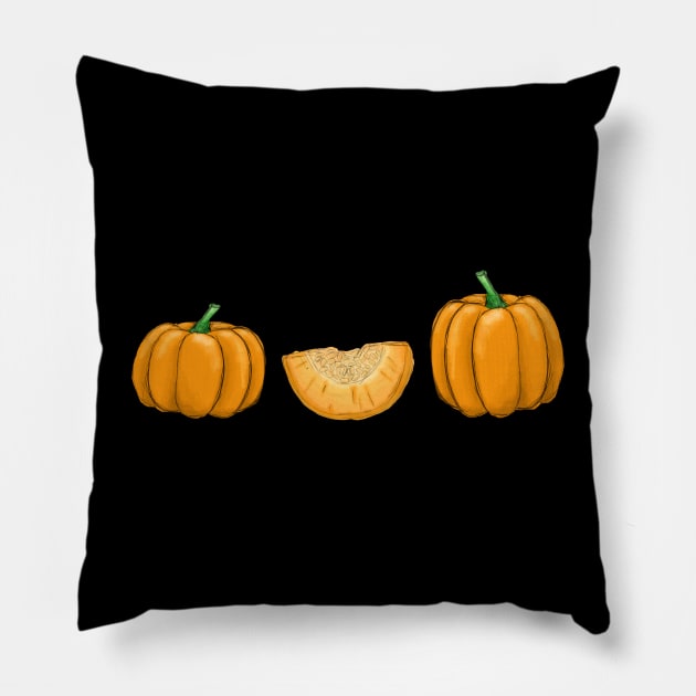 Halloween vintage pumpkin set Pillow by AnnaEleCreate