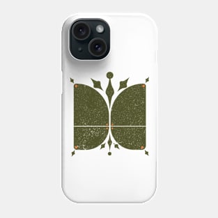 Green vintage butterfly shape Phone Case