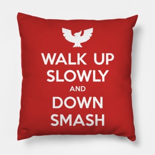 Walk Up Slowly (White) Pillow