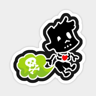 zombie boy farting. Magnet