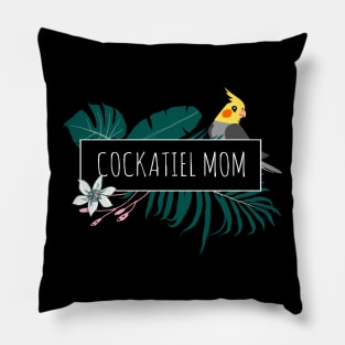 Aesthetic Minimal Cockatiel Mom design Pillow