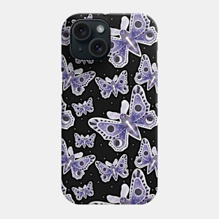 Space Moth pattern Phone Case