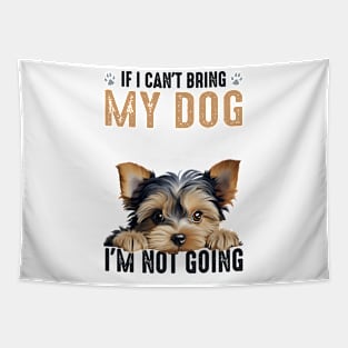 Not Going Yorkie Tapestry