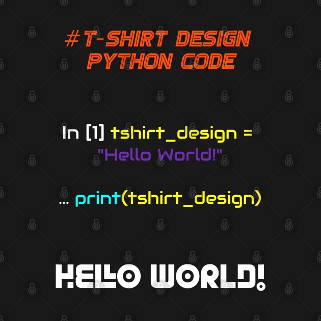 T-shirt Design Programming | Python Code Invert Color by aRtVerse