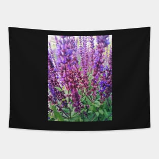 Tall Purple Flowers Tapestry