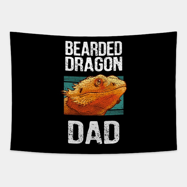 Bearded dragon dad Tapestry by Ryuvhiel