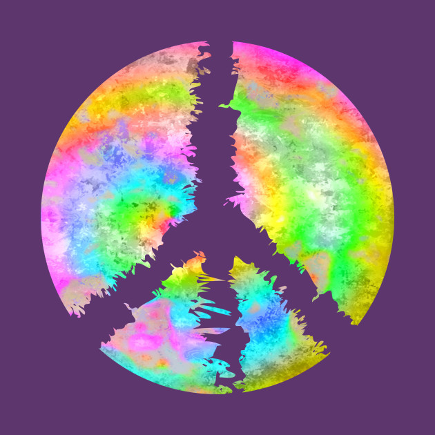 Tie Dye Peace Sign Peace T Shirt Teepublic 