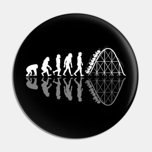 Roller Coaster Evolution Adrenaline Enthusiasts Gift Pin