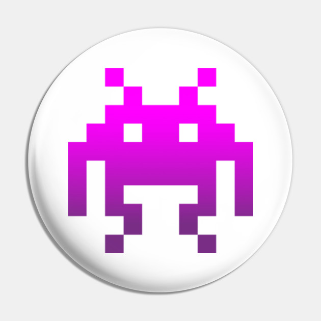 Alien Monster Emoji Purple And Pixellated Costume Gift Alien Monster Emoji Purple Costume Gift Pin Teepublic