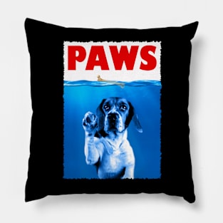 Ears of Elegance Basset Hound PAWS, Urban Canine Couture Pillow