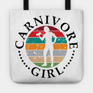 CARNIVORE GIRL MEAT EATER STEAK LOVER CUTE FIT GYM WOMAN Tote