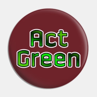 Eco-Friendly Environment Day Design Pin