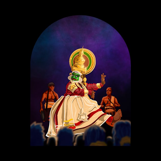 Kathakali night by deb draws