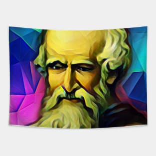 Archimedes Colourful Portrait | Archimedes Artwork 7 Tapestry
