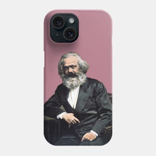 Karl Marx Colorized Portrait - Marxist, Socialist, Philosopher, Historical Phone Case