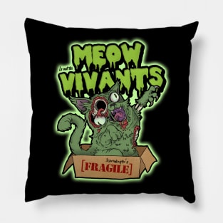 La nuit des Meow-Vivants Pillow