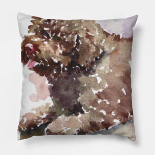 Lagotto Romagnolo Watercolor - Dog Lovers Pillow