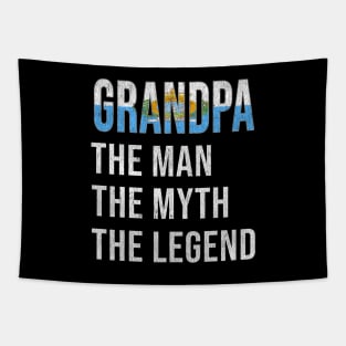 Grand Father Sammarinese Grandpa The Man The Myth The Legend - Gift for Sammarinese Dad With Roots From  San Marino Tapestry