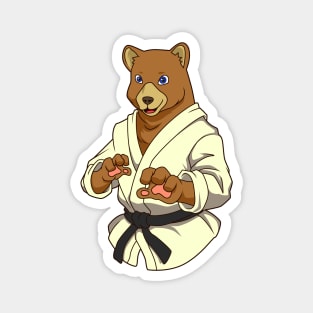 Comic Bear Does Judo Magnet