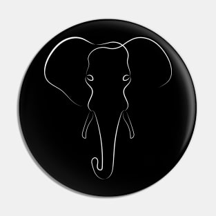 Elephant | One Line Art | Minimal Art | One Line Artist | Minimalist Pin