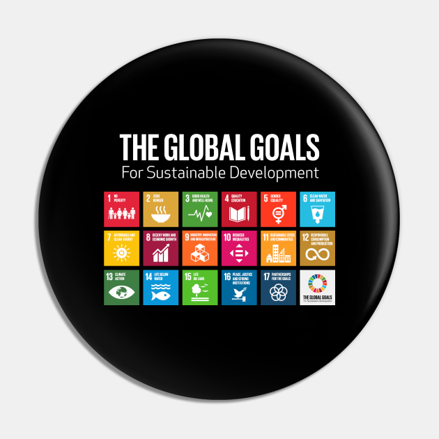 The Global Goals 17 Global Goals Icons Grid Icons Pin TeePublic