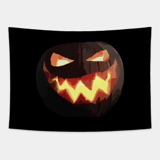 Polygon Pumpkin Head Tapestry