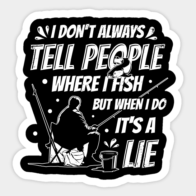 Funny Fishing Fish Sport Bass Carp Gift - Funny Fishing - Sticker