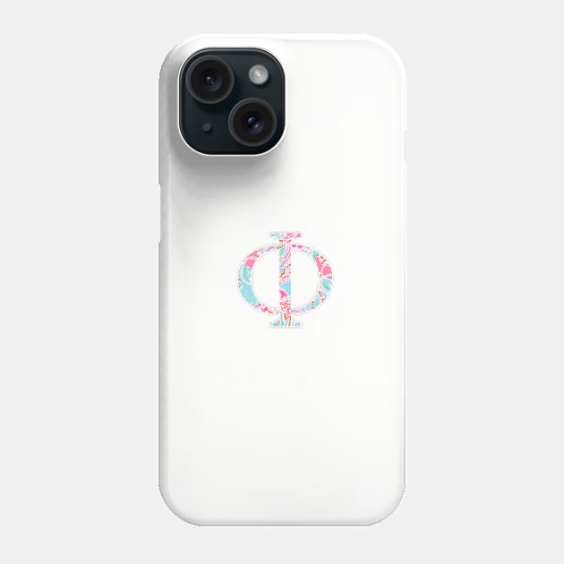 Phi Splash Greek Letter Phone Case by AdventureFinder