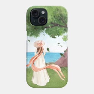 Beautiful Vintage Girl with Tree of Life Phone Case