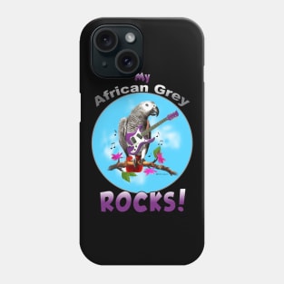 Afreican Grey Congo Parrot rocks Phone Case