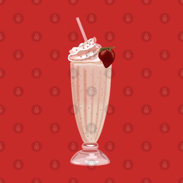 Strawberry milkshake by Comfylana