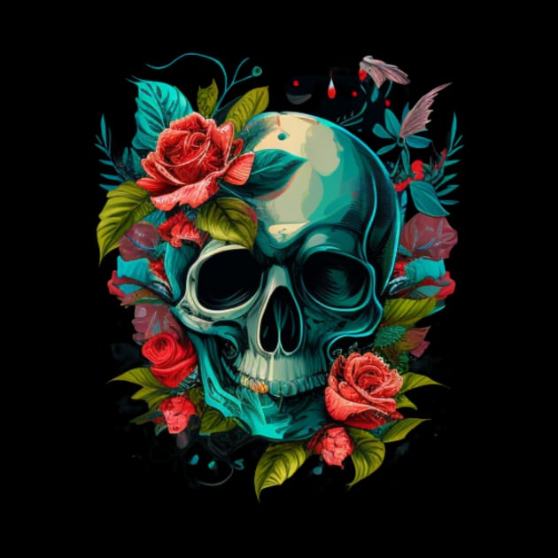 Flower skull by Crazy skull