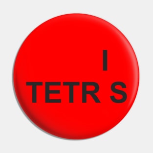 tetris game t shirt Pin