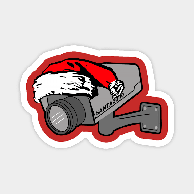 he knows when you are sleeping 2 (santa cam 2000) Magnet by B0red