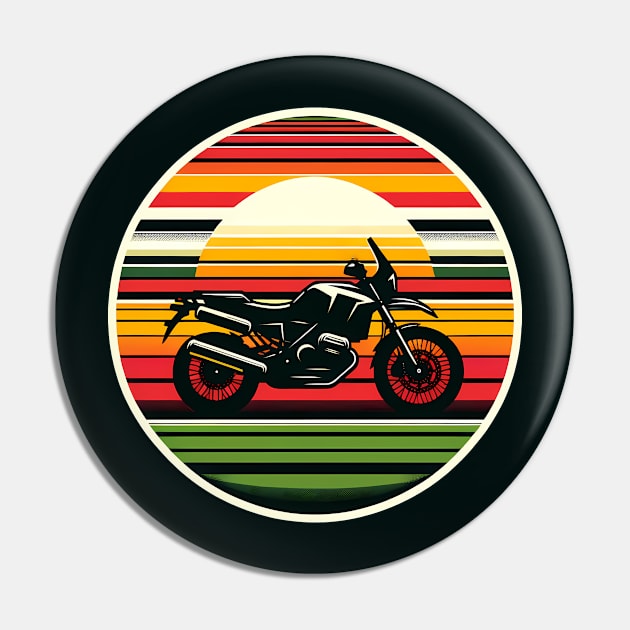 Adventure Bike Pin by TaevasDesign