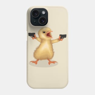 A Funny Bird Holding Guns Phone Case