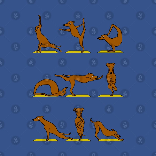 GREYHOUND YOGA by huebucket